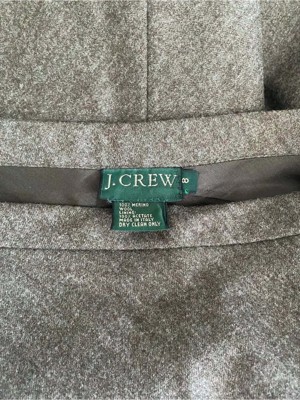 Vintage 90s J Crew Merino Wool Mini Skirt
